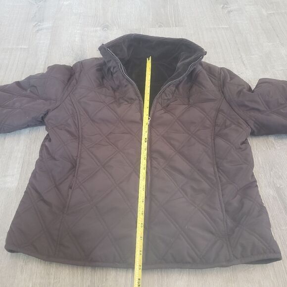 Weatherproof Garment Company Women's Reversible Brown Size M Quilted Jacket Coat - Picture 8 of 8